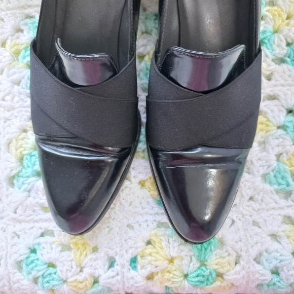 Stuart Weitzman Women's Zoliver Black Block Heeled Loafers Size 6 M US - Picture 10 of 14